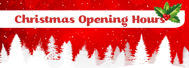 **Christmas Opening Hours**